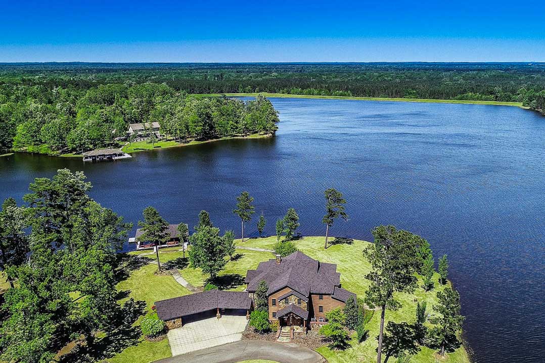 109 Pennys Path - Arial View of Texas Lakeside Mansion