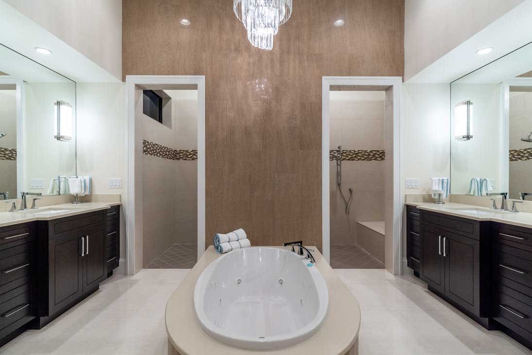 16763 Prato Way - Interior of Estate Master Bathroom with Soaking Tub and Double Vanity