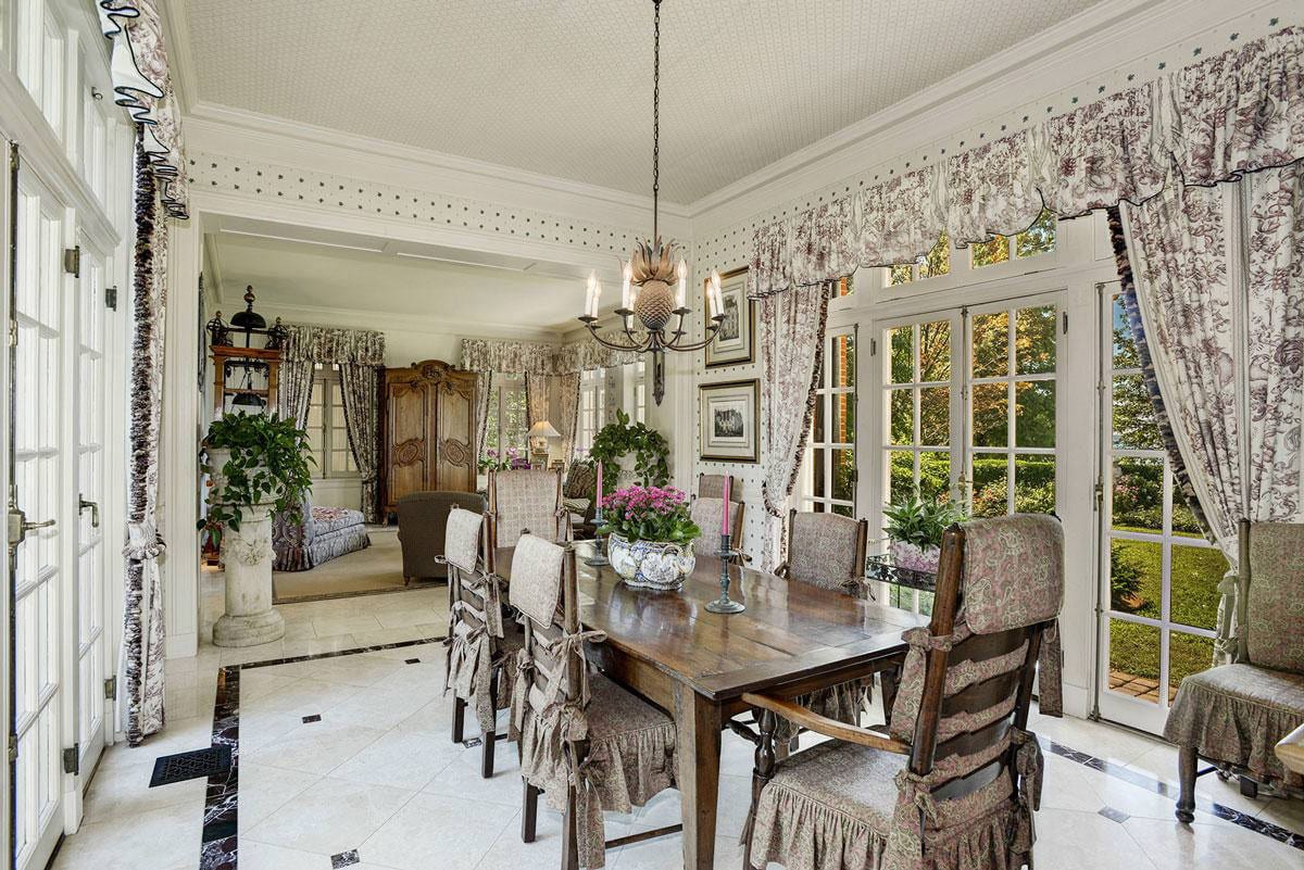 1800 Holly Beach Farm Road - Interior of Mansion Dining Room