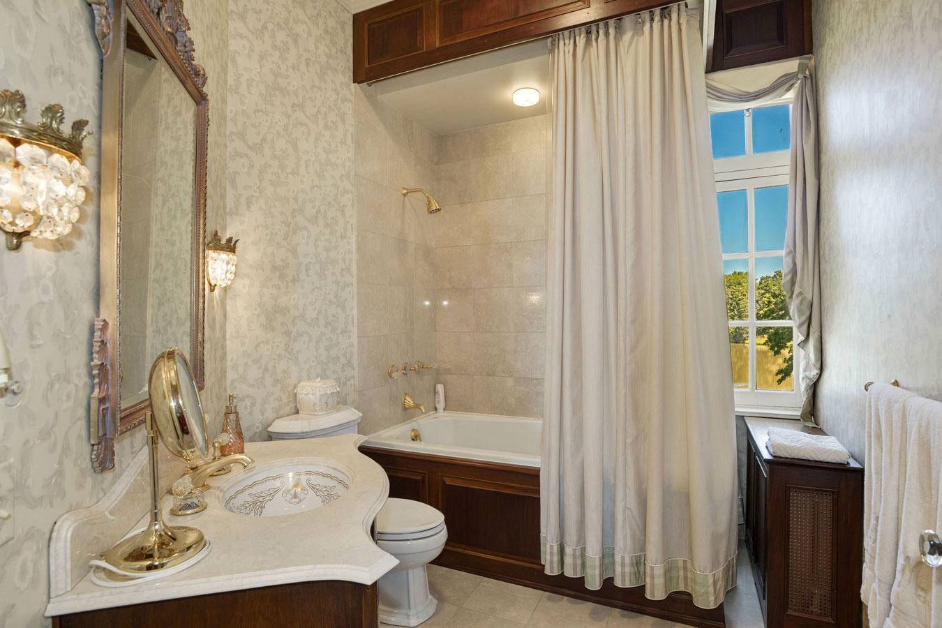 1800 Holly Beach Farm Road - Interior of Mansion Guest Bathroom