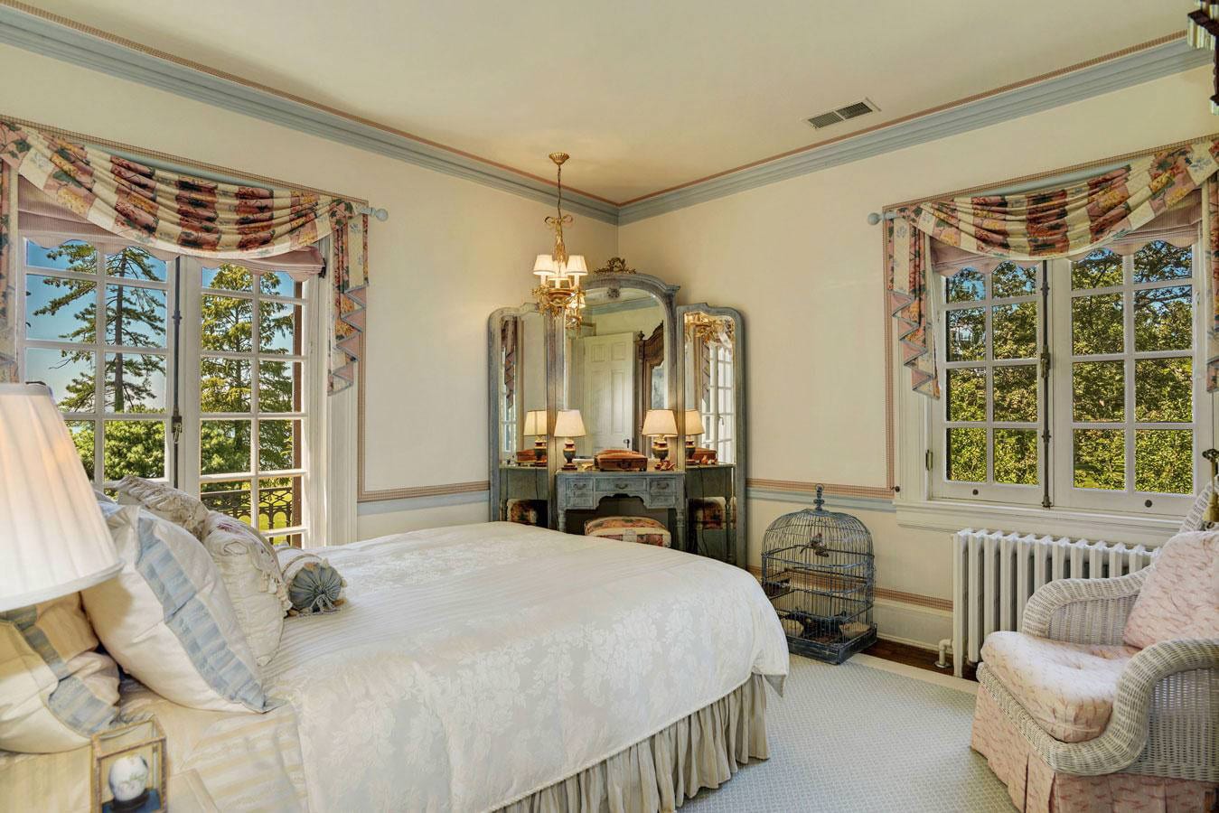 1800 Holly Beach Farm Road - Interior of Mansion Guest Bedroom