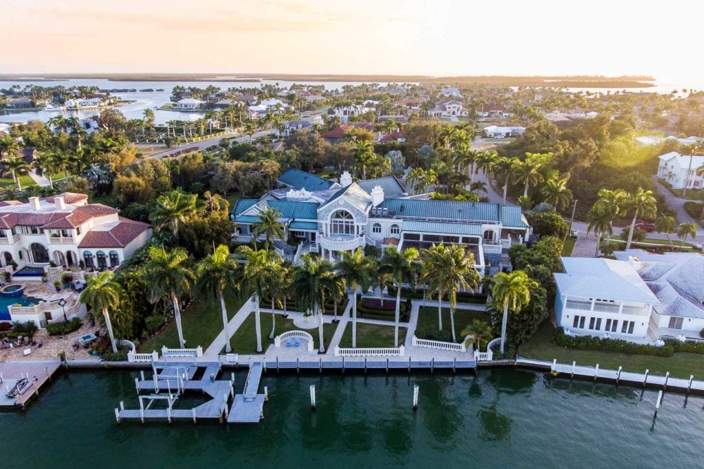 1690 N Copeland Drive - Arial View of Estate and Water Front Property