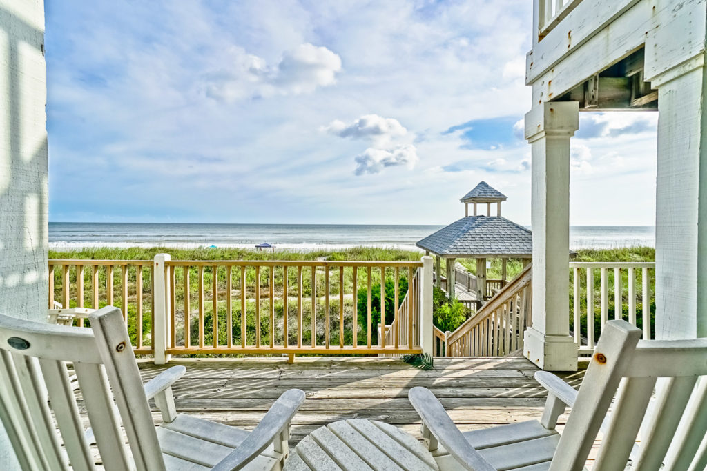 1631 E Beach Drive - Exterior of Estate Balcony, View to Ocean, Closer View