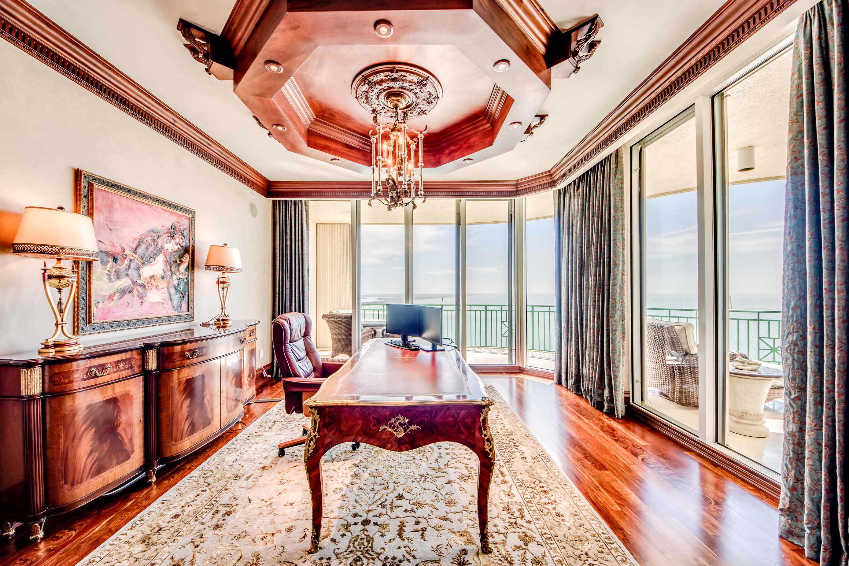970 Cape Marco Drive - Estate Office with Floor to Ceiling Windows