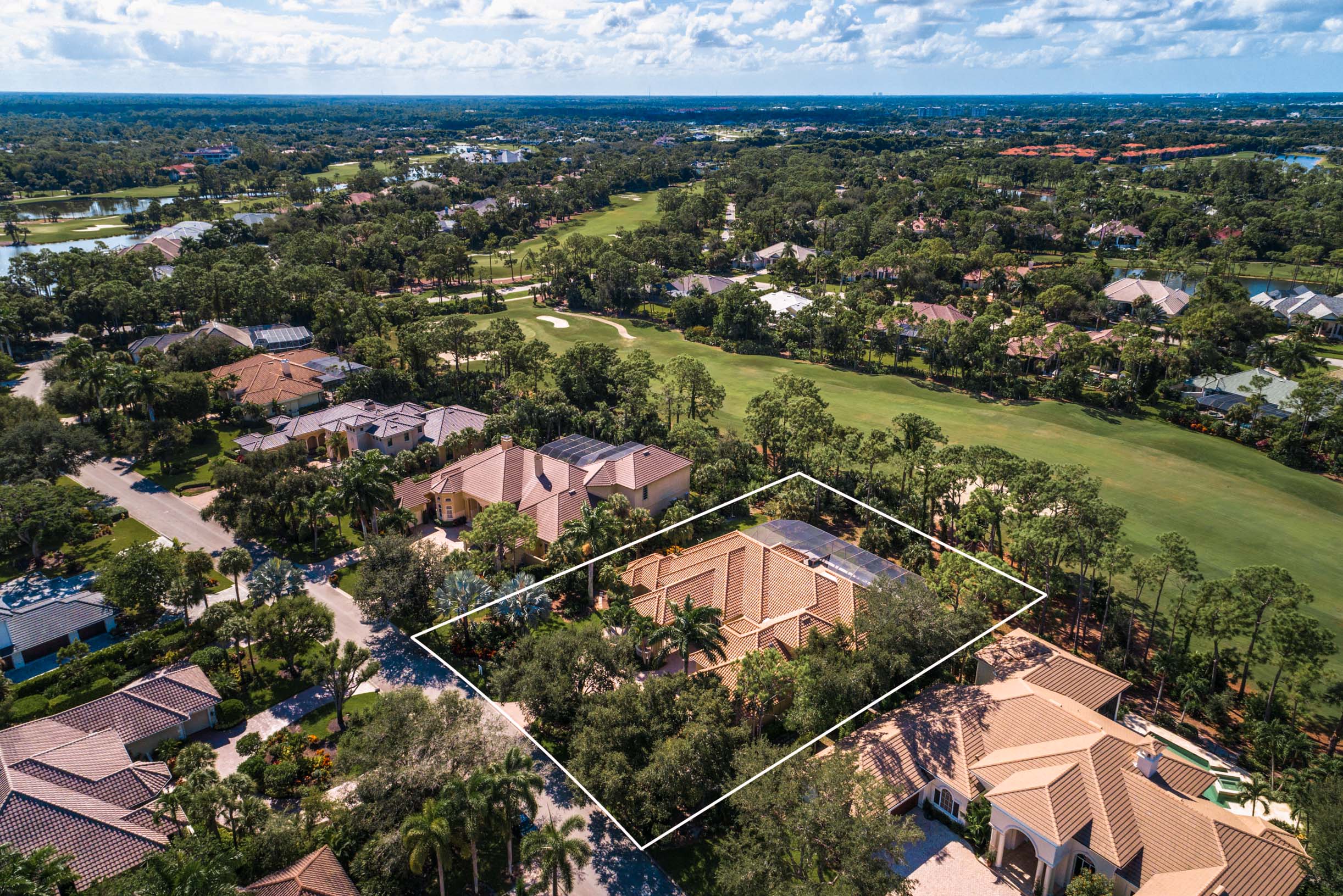 2716 Buckthorn Way - Florida Mansion Arial View with Neighborhood