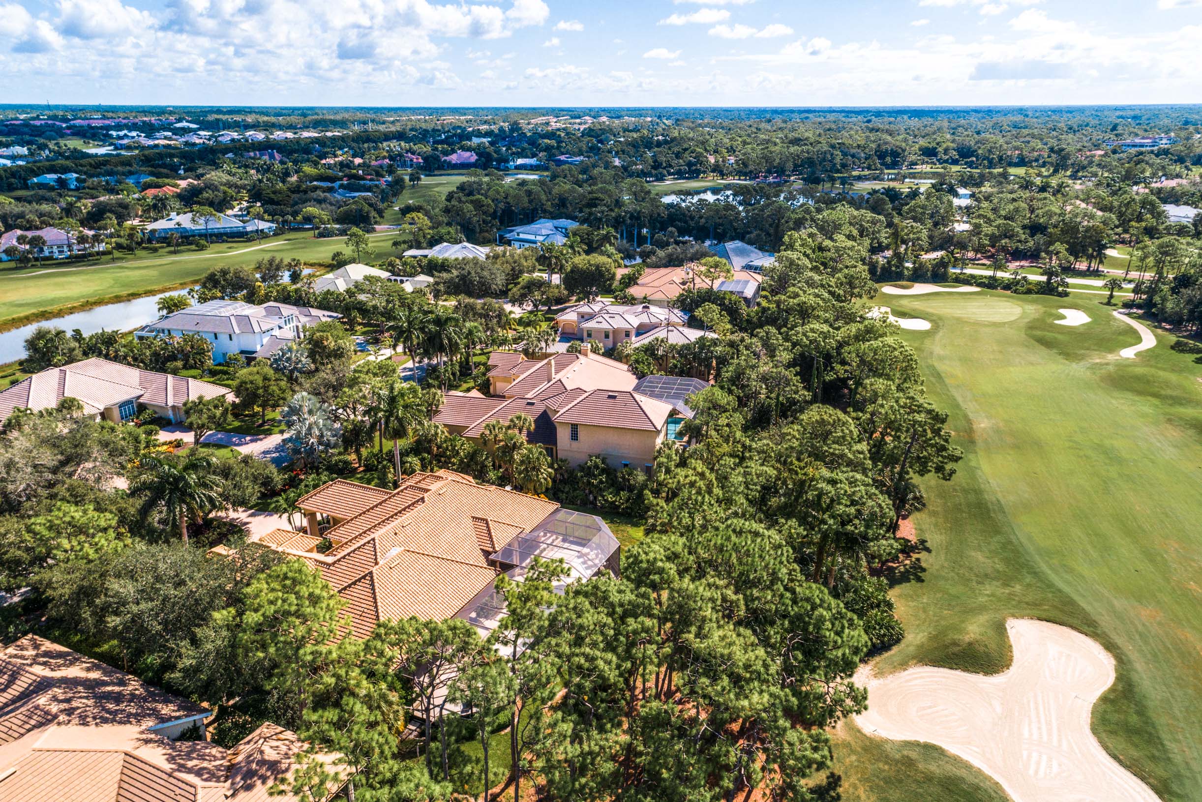 2716 Buckthorn Way - Arial View of Mansion on Florida Golf Course