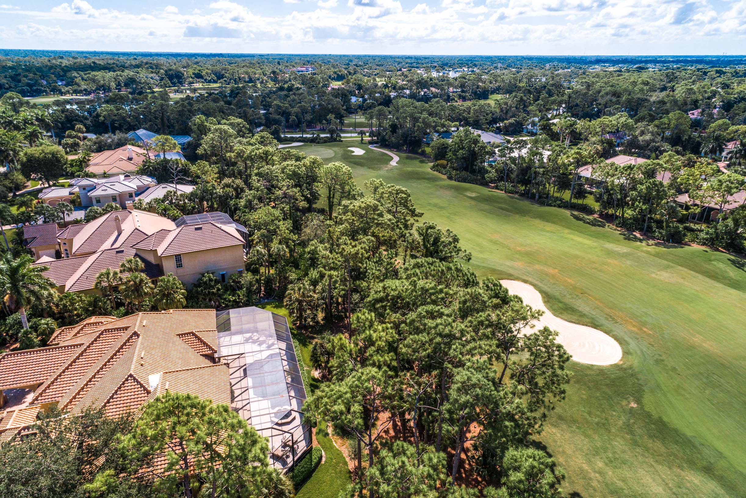 2716 Buckthorn Way - Arial View of Mansion and Golf Course