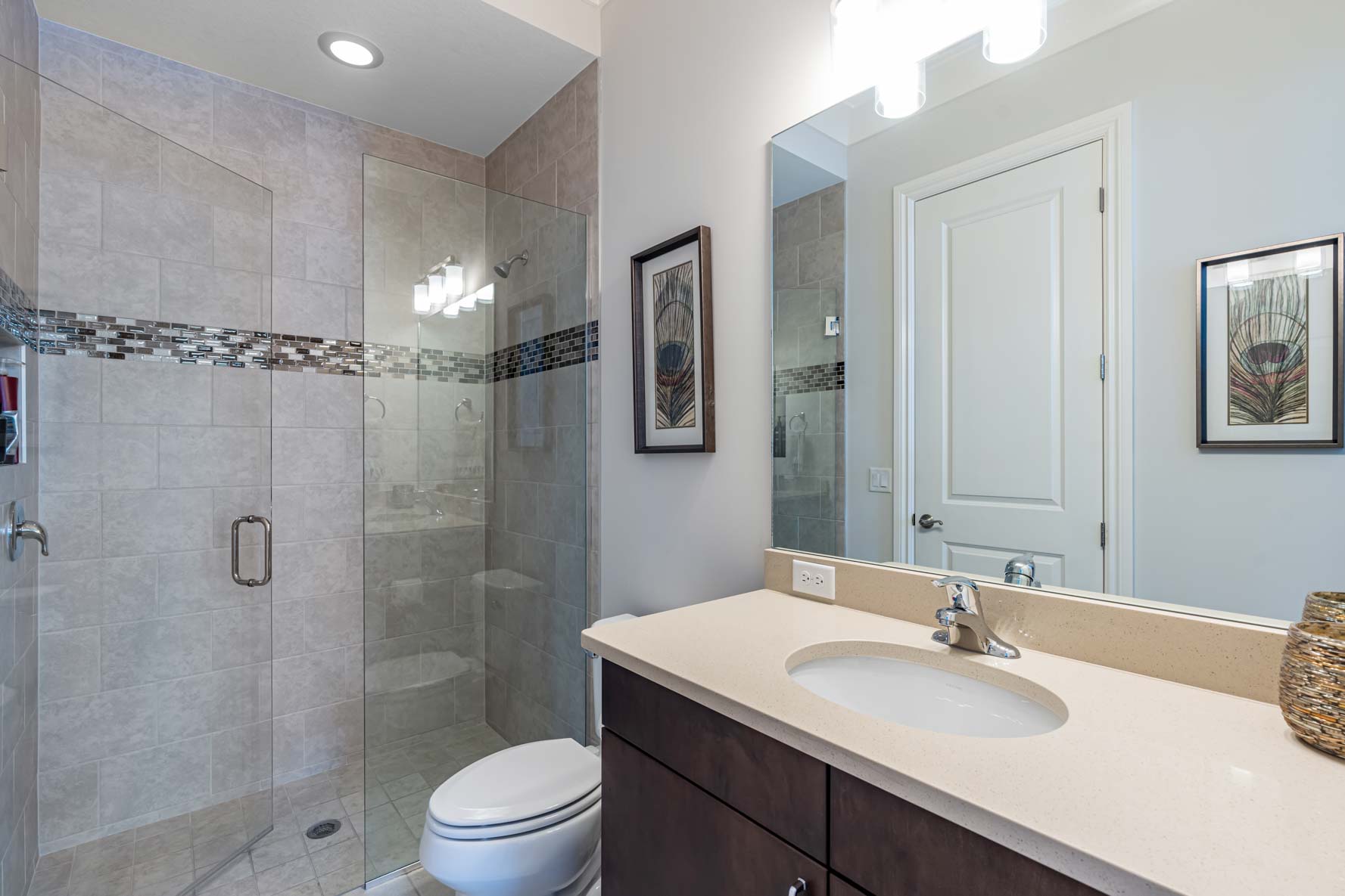 6230 Lightbourn Way - Mansion Guest Bathroom with Walk In Shower