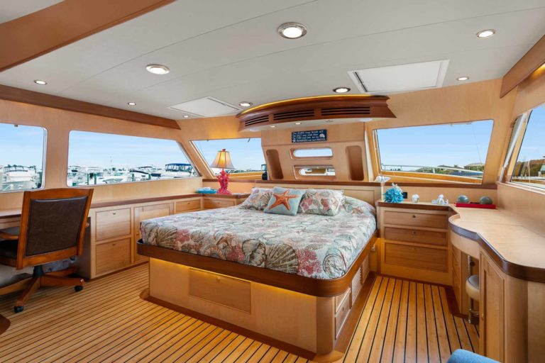 Marlow Explorer Irish Rover - Luxury Yacht Master Bedroom, Closer View