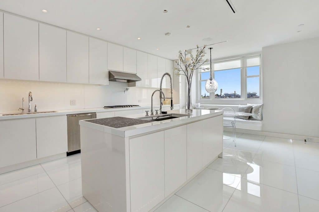 801 Key Hwy - Modern Luxury Apartment Kitchen, Closer View