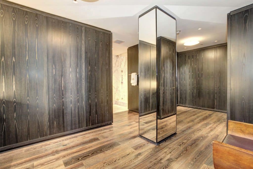801 Key Hwy - Luxury Apartment Wood Paneled Bathroom, Closer View